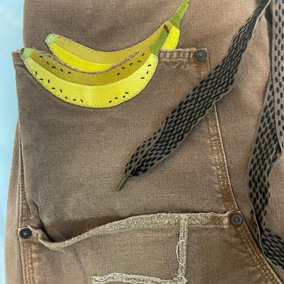 Kapital Wide-Leg Banana Jeans Camel Size 3 (W32) NWT - Picture 4 of 11